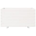vidaXL Jardinière blanc 90x60x49 5 cm bois de pin massif