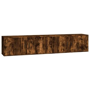 vidaXL Meubles TV muraux 2 Pièces chêne fumé 100x34 5x40 cm