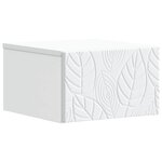 vidaXL Table d'appoint murale 2 Pièces Blanc 34 5 x 33 x 20 cm