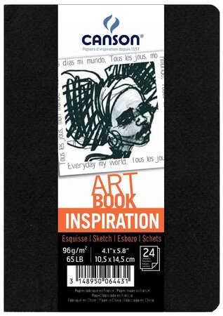 Carnet de dessins ARTBOOK INSPIRATION, A6, noir CANSON