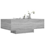 vidaXL Table basse Sonoma gris 85x55x31 cm Bois d'ingénierie