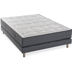 Sommier + matelas ferme à mémoire de forme 5 zones 140 x 190 x 28 cm