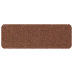 Tapis d'escalier vidaXL avec dos en latex Jaune 25x60 cm