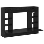 vidaXL Bureau Mural Chêne Noir 105x48x75 cm en Bois d'Ingénierie