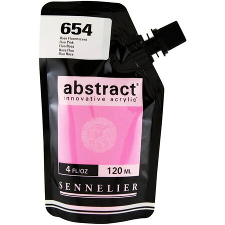 Peinture acrylique en sachet - rose fluorescent - sennelier