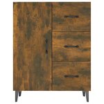 vidaXL Buffet chêne fumé 69 5x34x90 cm bois d'ingénierie