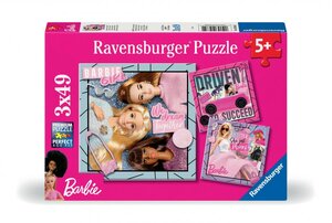 Puzzles 3x49 p - inspire le monde / barbie