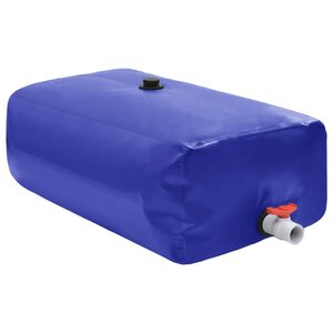 vidaXL Réservoir d'eau avec robinet pliable 1500 L PVC