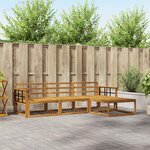 vidaXL Ensemble de canapés d'extérieur 4 Pièces Naturel