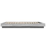 vidaXL Cadre de lit sonoma gris 140x190 cm bois d'ingénierie