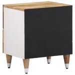 vidaXL Table de chevet 40x33 5x46 cm bois de manguier solide