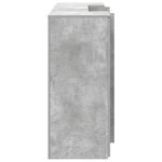 vidaXL Bureau de réception gris béton 200x50x103 5cm bois d'ingénierie