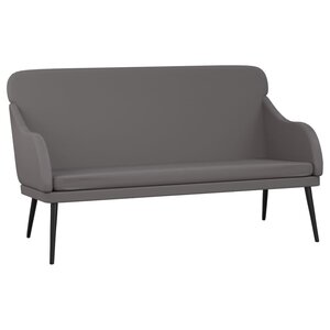Banc banquette 110 x 76 x 80 cm synthétique gris 02_0010499