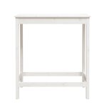 vidaXL Table de bar blanc 100x50x110 cm bois massif de pin