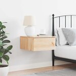 vidaXL Table de chevet Marron 37 x 35 x 18 5 cm Bois massif en pin