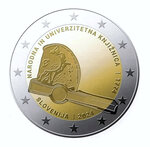 2 euros commémorative Slovénie 2024 - Bibliothèque nationale.