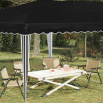vidaXL Tente de fête pop-up 575 x 290 x 245 cm Noir