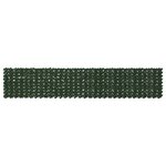 vidaXL Écran de balcon avec feuilles Vert foncé 400 x 75 cm