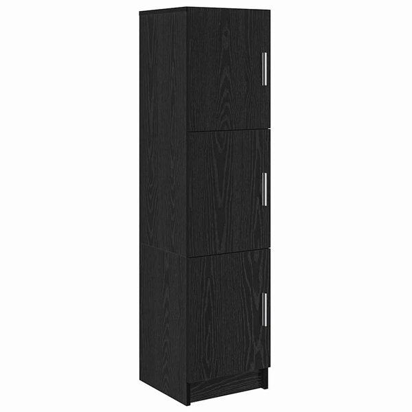 vidaXL Haut Armoire Chêne noir 31.5 x 32 x 122.5 cm