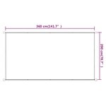 vidaXL Auvent vertical Bleu 200x360 cm Tissu oxford