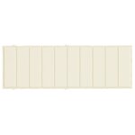 vidaXL Coussin de chaise longue crème 186x58x4 cm tissu oxford