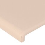vidaXL Tête de lit avec oreilles Cappuccino 147x23x78/88 cm Similicuir