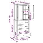 vidaXL Ensemble de meubles de rangement Marron Bois d'ingénierie