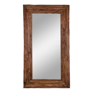 Miroir antique en teck 101 x 180 cm