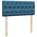 vidaXL Cadre de lit ottoman avec matelas bleu foncé 120x200 cm velours