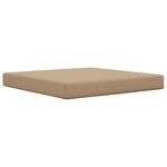 vidaXL Coussin de canapé d'extérieur Polyester Taupe 80 x 80 cm