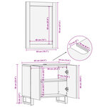 vidaXL Ensemble de meubles salle de bain 2 Pièces bois de manguier massif