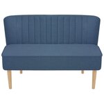 vidaXL Canapé 117x55 5x77 cm Tissu Bleu