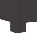 vidaXL Braise Noir 60 x 60 x 30 cm Acier laminé à froid