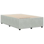 vidaXL Cadre de lit Gris clair 120x200 cm Velours