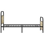 vidaXL Cadre de lit sans matelas 90x190cm chêne sonoma bois ingénierie