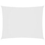 vidaXL Voile de parasol tissu oxford rectangulaire 3x4 m blanc