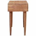 vidaXL Bureau Fait Main Marron Teck Bois d'Acacia Massif