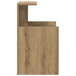 vidaXL Table de chevet - Chêne fait main - 40 x 35 x 60 cm - Bois d'ingénierie