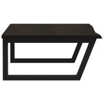 vidaXL Étagère de vasque murale acier et bois de chêne massif