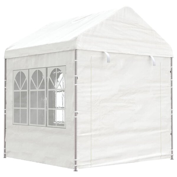 vidaXL Belvédère avec toit blanc 2 28x2 23x2 69 m polyéthylène