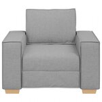 vidaXL Canapé Fauteuil Gris Nuage 60 cm Tissu