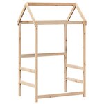 vidaXL Lit de jour avec toit sans matelas 90x190 cm bois massif