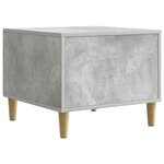 vidaXL Table basse Gris béton 50 x 49 x 40 cm Bois d'ingénierie