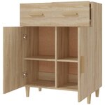 vidaXL Buffet chêne sonoma 69 5x34x89 cm bois d'ingénierie