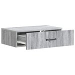 vidaXL Table d'appoint murale Sonoma gris 59 x 34 5 x 17 cm