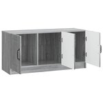 vidaXL Meuble TV Sonoma gris 99 x 34 5 x 47 cm Bois d'ingénierie