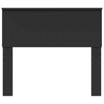 vidaXL Tête de lit Chêne noir 100 cm Bois d'ingénierie