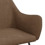 vidaXL Chaise à bascule Marron Tissu