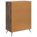 vidaXL Buffet Chêne fumé 66 x 34 5 x 90 cm Bois d'ingénierie