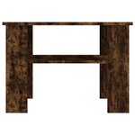 vidaXL Table basse Chêne fumé 60x60x42 cm Bois d'ingénierie
